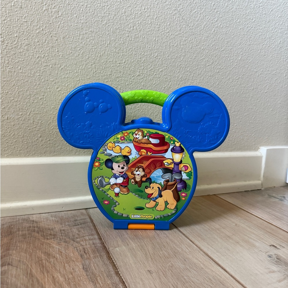 Fisher Price Little People Mickey Mouse Golf Fold N Go Set